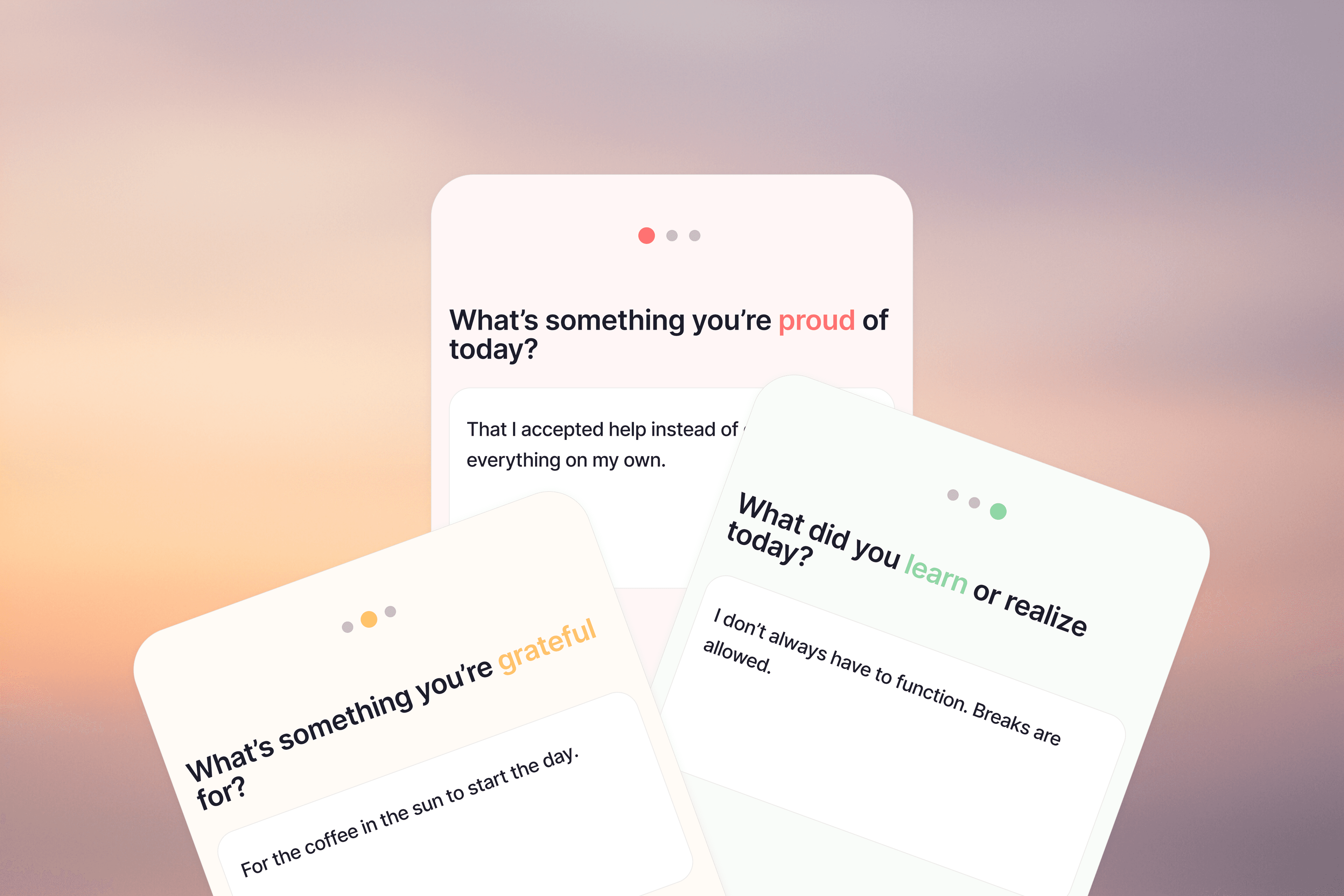 Screenshot of the Triad app